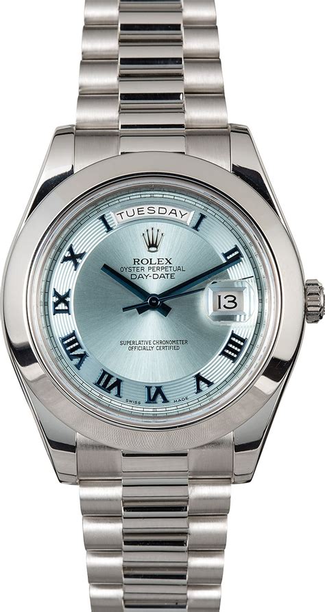 rolex day date ii president platinum blackout|rolex platinum day date ii.